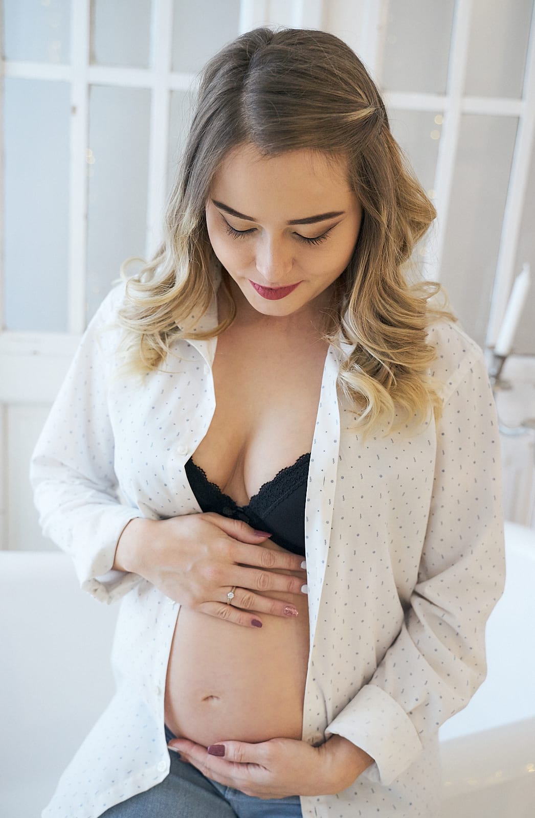 Bea és Gabi terhes fotózás