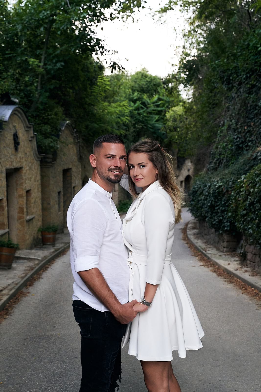 Noémi és Gábor fotózása Nyúlon a borospincék ölelésében